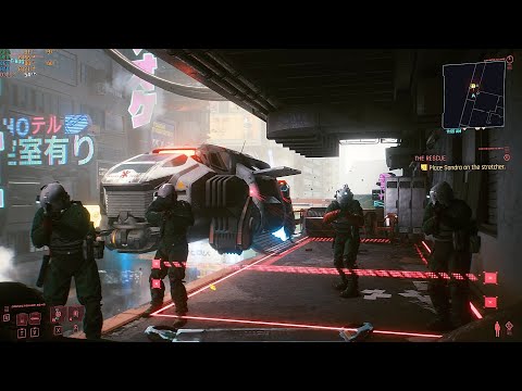 Cyberpunk 2077: Follow or don't follow Trauma Team orders to step away (The Rescue)
