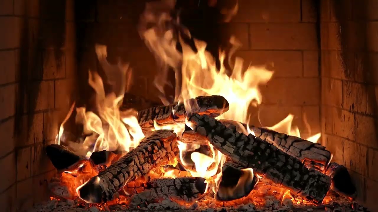 The Best Burning Fireplace: Cozy Crackling Logs and Soothing Glow for Sleep and Relaxation 4K UHD