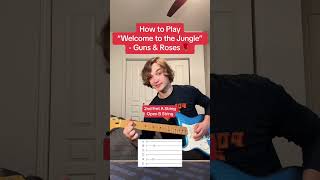 How to Play "Welcome to the Jungle" - Guns N' Roses ? #guitartok #guitartutorial #guitarlesson