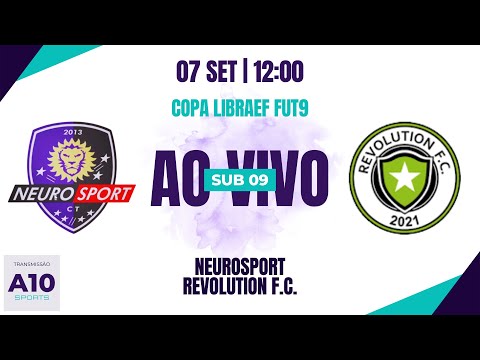 NEUROSPORT 0 x 2 REVOLUTION F.C. - COPA LIBRAEF FUT 9 - SUB 09 - 07/09/2023