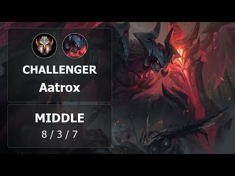 [Mid] Aatrox vs Lissandra | KR Challenger | Patch 9.5