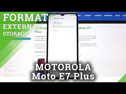 How to Erase External Storage in Motorola Moto E7 Plus – Format SD Card