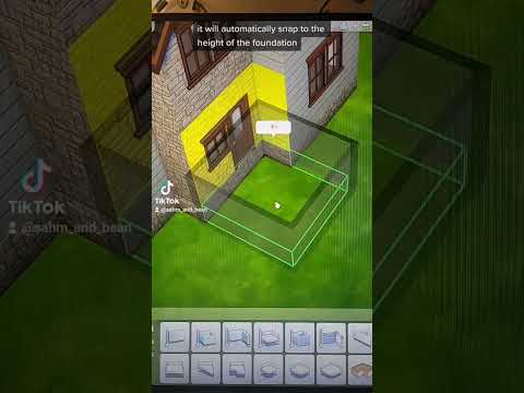 adding a simple covered deck to a build - Sims 4 tutorial