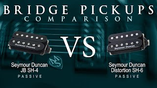 Video thumbnail for Seymour Duncan JB SH-4 vs DISTORTION SH-6 - Passive Bridge Pickup Guitar Tone Comparison Demo by Mike Stamper