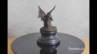 Lesní víla - skřítek - elf - bronzová soška