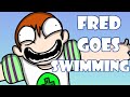 Running Fred Fred Goes Swimming Animated
