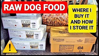 Shopping For BULK RAW Dog Food - How I Store it