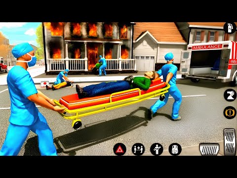 Ambulance Rescue City Driving 3D - 911 Rescue Emergency Van Simulator - Android GamePlay