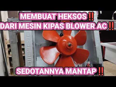Hexos wall from outdoor AC blower dynamo