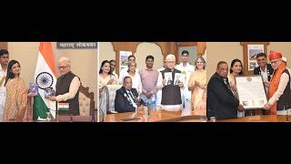 03.06.2026: पद्मश्री मुरलीकांत पेटकर व ज्येष्ठ पत्रकार व संपादिका प्रीती सोमपुरा यांनी त्यांची पुस्तके राज्यपालांना भेट दिले