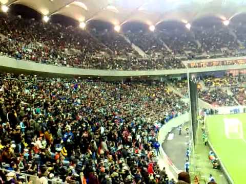 Steaua-Rapid.Galeria stelei in frunte cu Gabi Safta