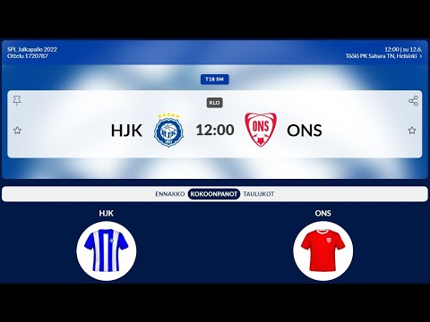 T18 SM: HJK - ONS