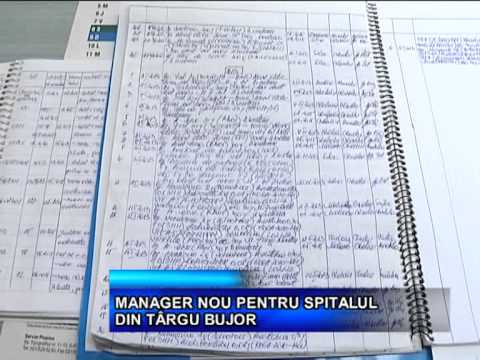 MANAGER NOU PENTRU SPITALUL DIN TARGU BUJOR