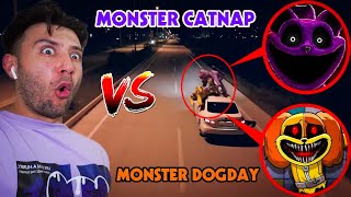 MONSTER CATNAP VS MONSTER DOGDAY FIGHT IN REAL LIFE! (POPPY PLAYTIME CHAPTER 3)