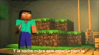'Cube Land'   A Minecraft Music Video   Original Song by Laura Shigihara (sub español)