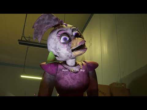 Glamrock Chica Crushed Cutscene Five nights at Freddy's: Security Breach