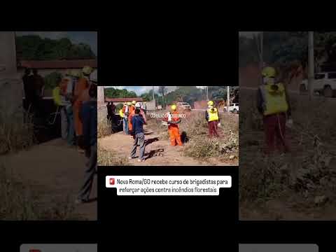 🚨 Nova Roma recebe curso de brigadistas para reforçar ações contra incêndios florestais