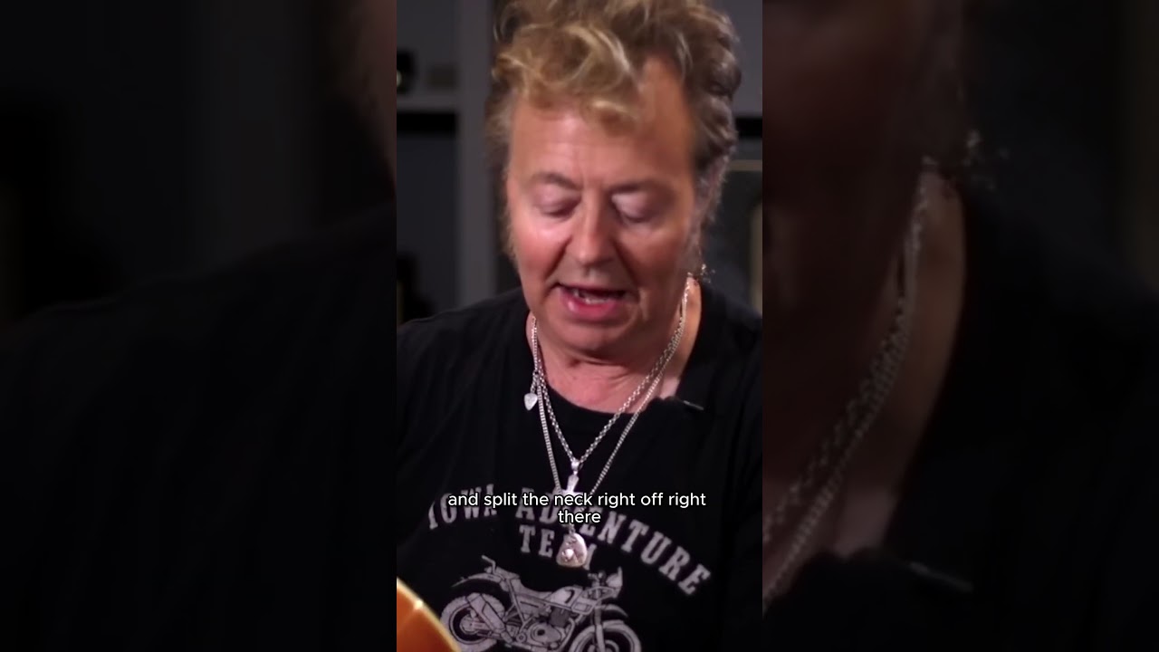 Brian Setzer BROKE his iconic 1959 Gretsch Guitar 🤯 #shorts - YouTube