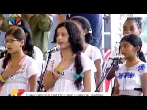 "I will never forget you," the children sing to President Correa.