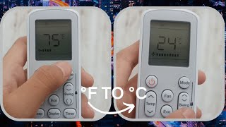 How To change Onida ac remote °F To °C(New Remote) |How to change F to C|Technicalz Hub