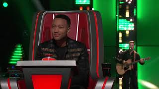 Country Singer Cam Spinks Sings Pat Green&#39;s &quot;Wave on Wave&quot; - the voice Blind Auditions