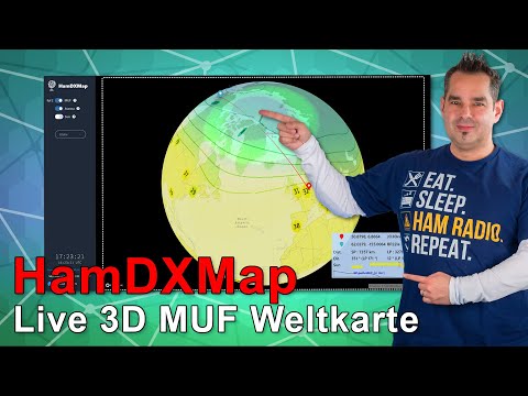 HamDXMap 🌍 Live foF2 & MUF Weltkarte