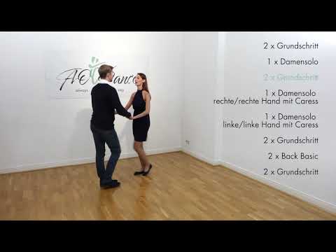 Salsa 2 (NY Style/auf Linie) einfache Figurenkombination (Beispiel 2) - gezählt & getanzt ohne Musik