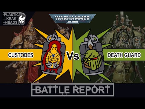 Death Guard vs Custodes (2,000 points, 9th Edition Battle Report)