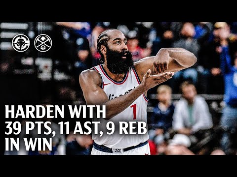 James Harden 39 PTS, 9 REB, 11 AST vs. Nuggets Highlights | LA Clippers