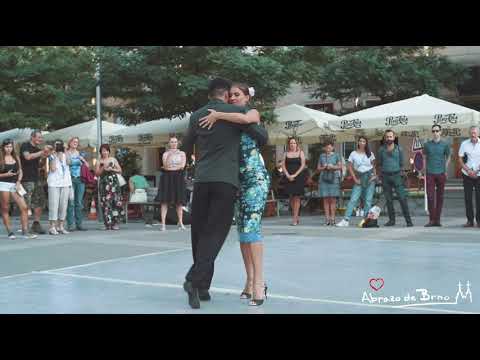 Steky and Joel - calm tango in Brno during Festivalito Un Abrazo de Brno 2018