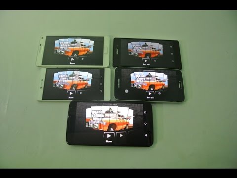 Huawei P8 vs Galaxy Note 4 vs Nexus 6 vs Galaxy S5 vs Xperia Z2 - GTA San Andreas Gaming