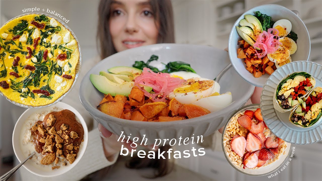 My week of high protein breakfasts