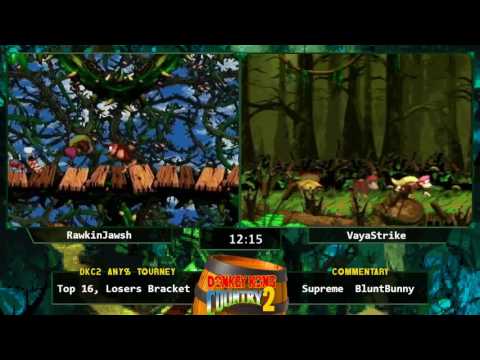 RawkinJawsh vs vayastrike - Donkey Kong Country 2 Any % Tournament 2016
