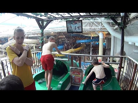 Duelling Dragon Slide at Sandcastle Waterpark