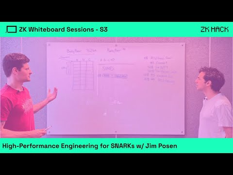 ZK Whiteboard Sessions - S3M2: High-Performance Engineering for SNARKs with Jim Posen