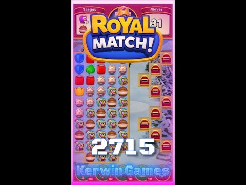 Royal Match Level 2715 - Hard Level - No Boosters Gameplay