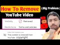 Youtube Video Upload Removed Problem Youtube Video Removed Terms And Policies