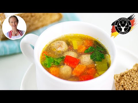 German Vegetable Soup with Meatballs ✪ MyGerman.Recipes