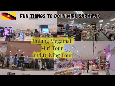 Driving tour around Miri and visit to Uniqlo, Bintang Megamall, Miri 2025 4k