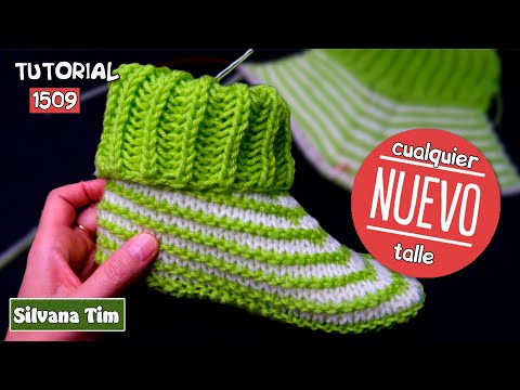 3️⃣ How to Knit Super Comfortable Slippers 🦶💚 | "Apple Green" Design 🌿 #knittingneedles #knitting...