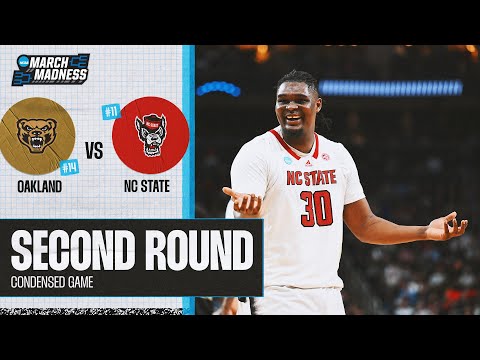 NC State vs. Oakland - Second Round NCAA tournament extended highlights