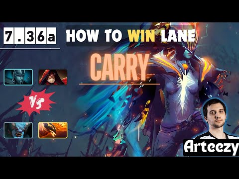 ARTEEZY Phantom Assassin Dominates Safe Lane | Laning Gameplay |