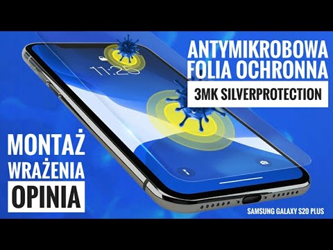 3mk SilverProtection Antymikrobowa Folia Ochronna na ekran Galaxy S20 Plus - montaż opinia
