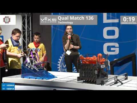 VEX Worlds 2016 - VEXIQ Elementary School - Technology - Qual 136 (10586A 10591A) 171