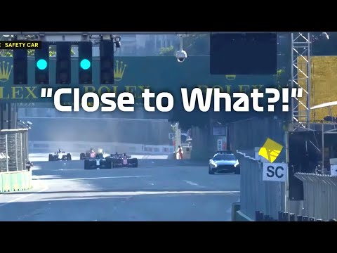 Lewis Hamilton almost catching and overtaking the Safety Car - Baku 2017