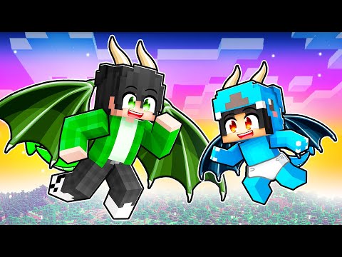 Adopted By A DRAGON FAMILY In Minecraft!