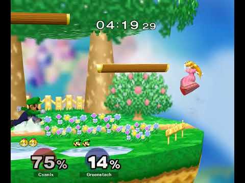 Greenstach (Luigi) vs Cyanix (Peach) | Round 2 Pools - LR1 - Melee Singles - GX3