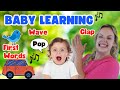 Baby Learning With Miss Katie Learn First Words Gestures Clapping Waving Nursery Rhymes