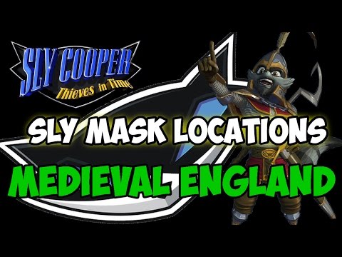 Sly Cooper Thieves in Time - Episode 4: Of Mice and Mechs (Medieval England) Sly Mask Locations