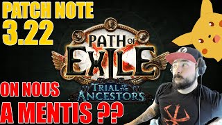 Path of Exile 3.22 !! L'Analyse du Patch note !! ON NOUS A MENTIS !!! New optis et potentiels !